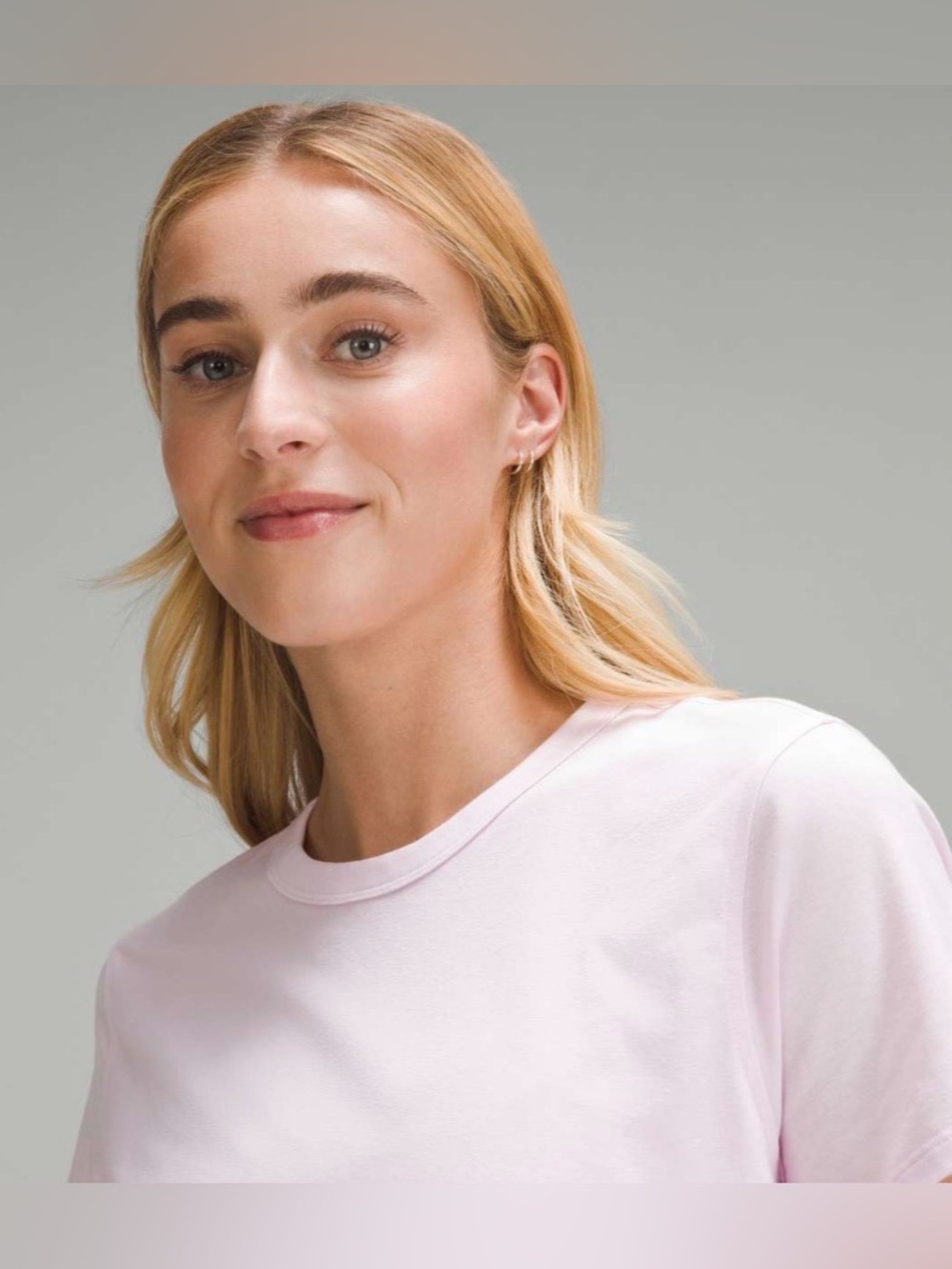 Lululemon Classic-Fit Cotton-Blend T-Shirt Meadowsweet Pink - Picture 2 of 5